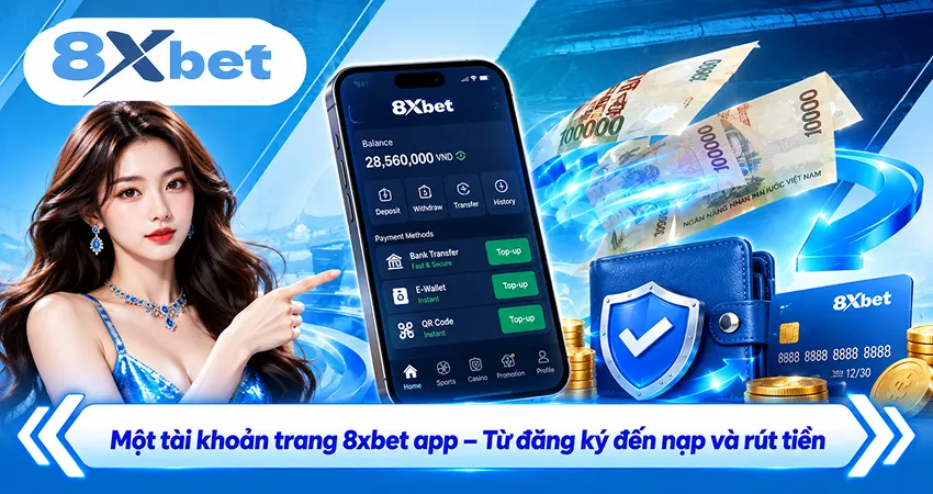 Một tài khoản trang 8xbet app – Từ đăng ký đến nạp và rút tiền